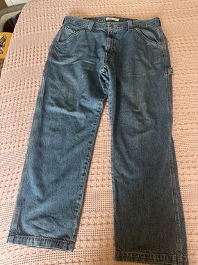 Signature by Levi Strauss Men's Relaxed carpenter Jeans - Blue 40